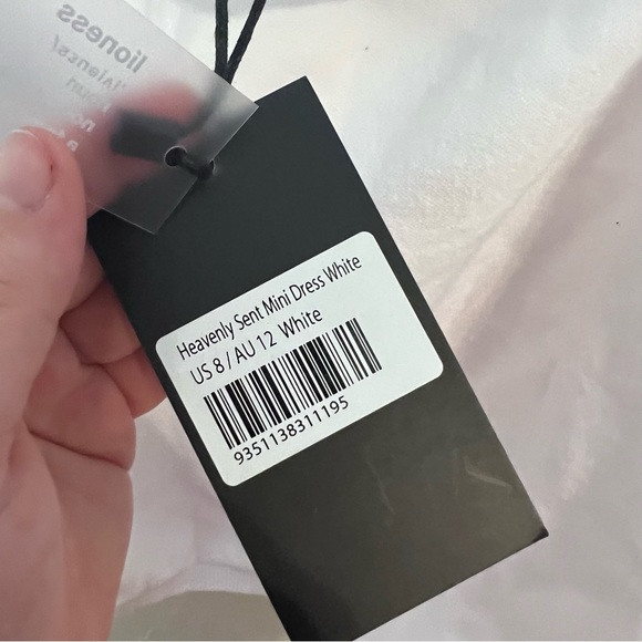 Lioness Heavenly Sent Mini Halter Tie Dress White 8 - Picture 6 of 7